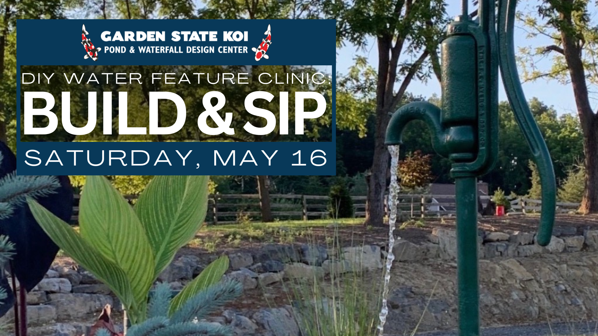DIY Water Feature Clinic: Build & Sip
