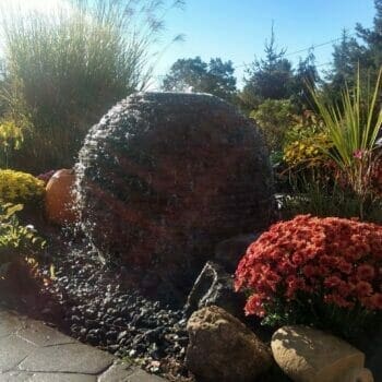 Large Stacked Slate Sphere