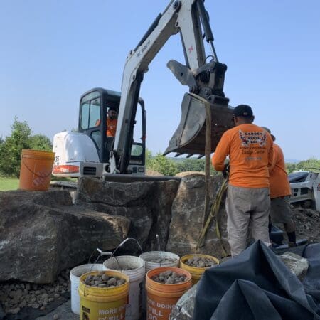 Pondless waterfall project 12