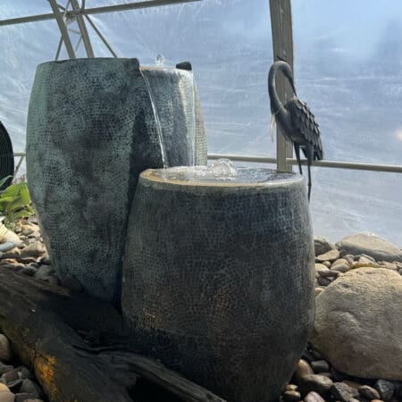 Atlantic Metal Spillway Vases