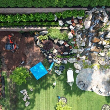 Pond, Waterfall, and Pergola addition (Monsey, NY) - Photo 2
