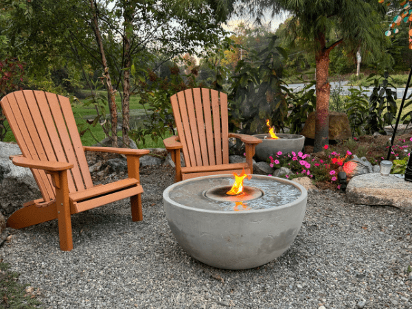 Outdoor Decor Water and Fire Bowl